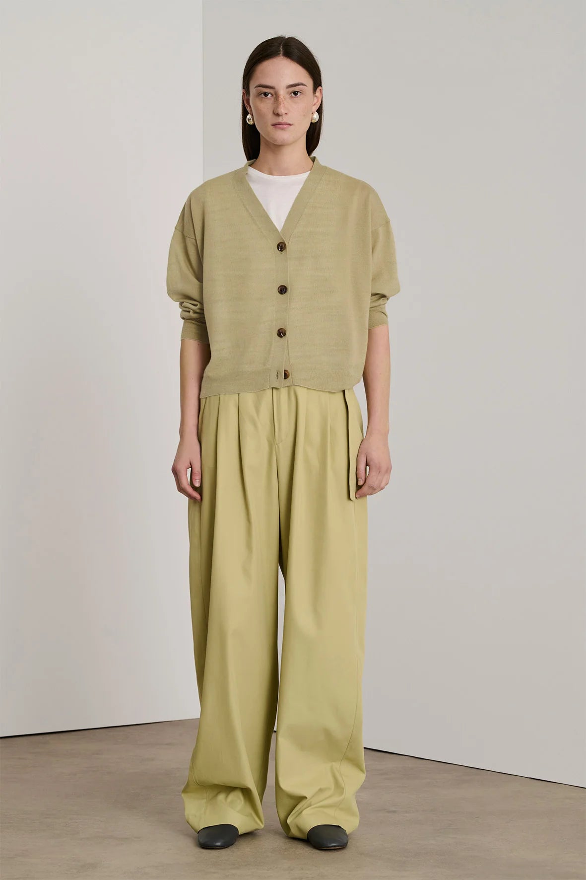 Soeur Idem Cardigan Mottled Sage-Soeur-Thistle Hill