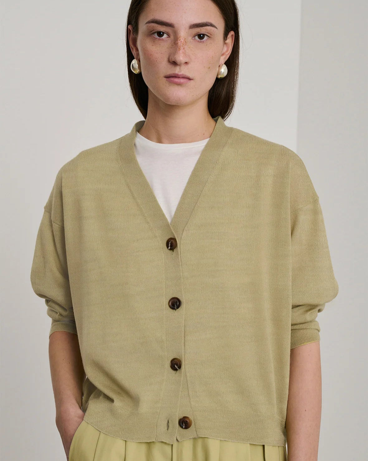 Soeur Idem Cardigan Mottled Sage-Soeur-Thistle Hill