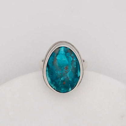 Carolyn Keys Lake Ring Chrysocolla Turquoise-Carolyn Keys-Thistle Hill