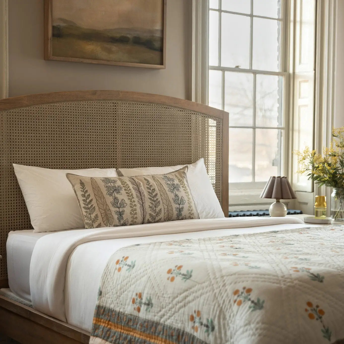 Coral & Tusk Plants Lumbar Pillow-Coral & Tusk-Thistle Hill