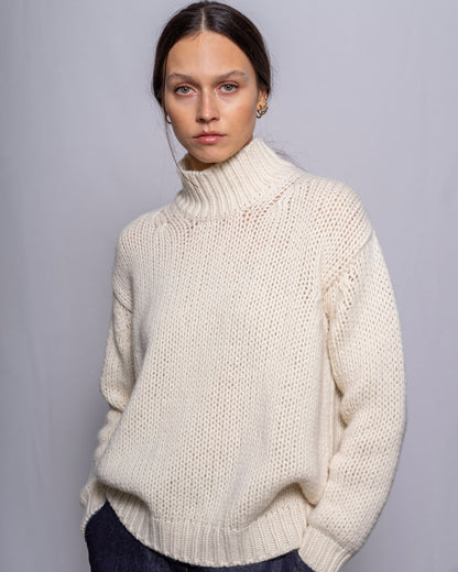 MJ Watson High Neck Pullover Natural