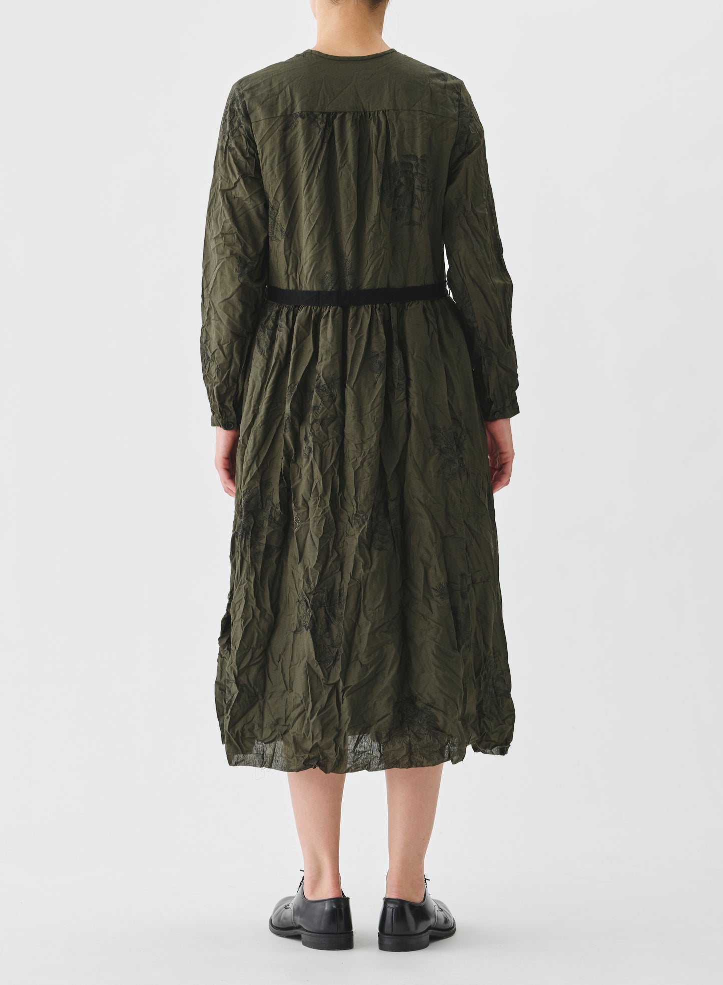 Pas de Calais Friends of the Forest Print Dress Khaki-Pas De Calais-Thistle Hill