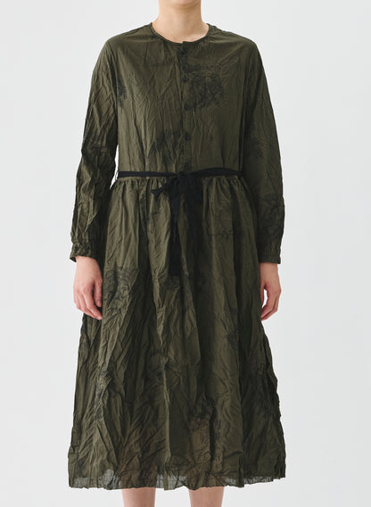 Pas de Calais Friends of the Forest Print Dress Khaki-Pas De Calais-Thistle Hill