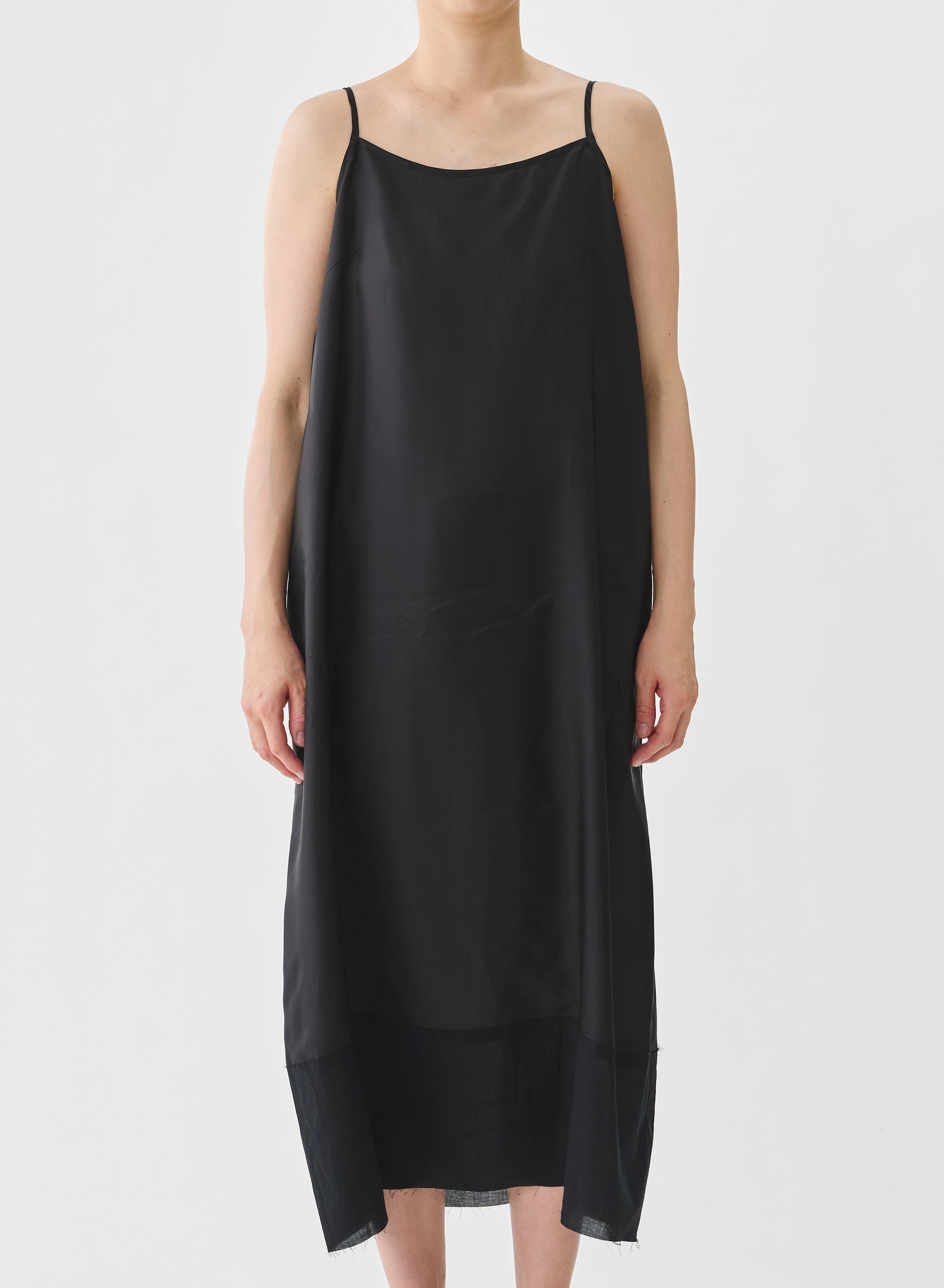 Pas de Calais Cupro Slip Under Dress Black-Pas De Calais-Thistle Hill