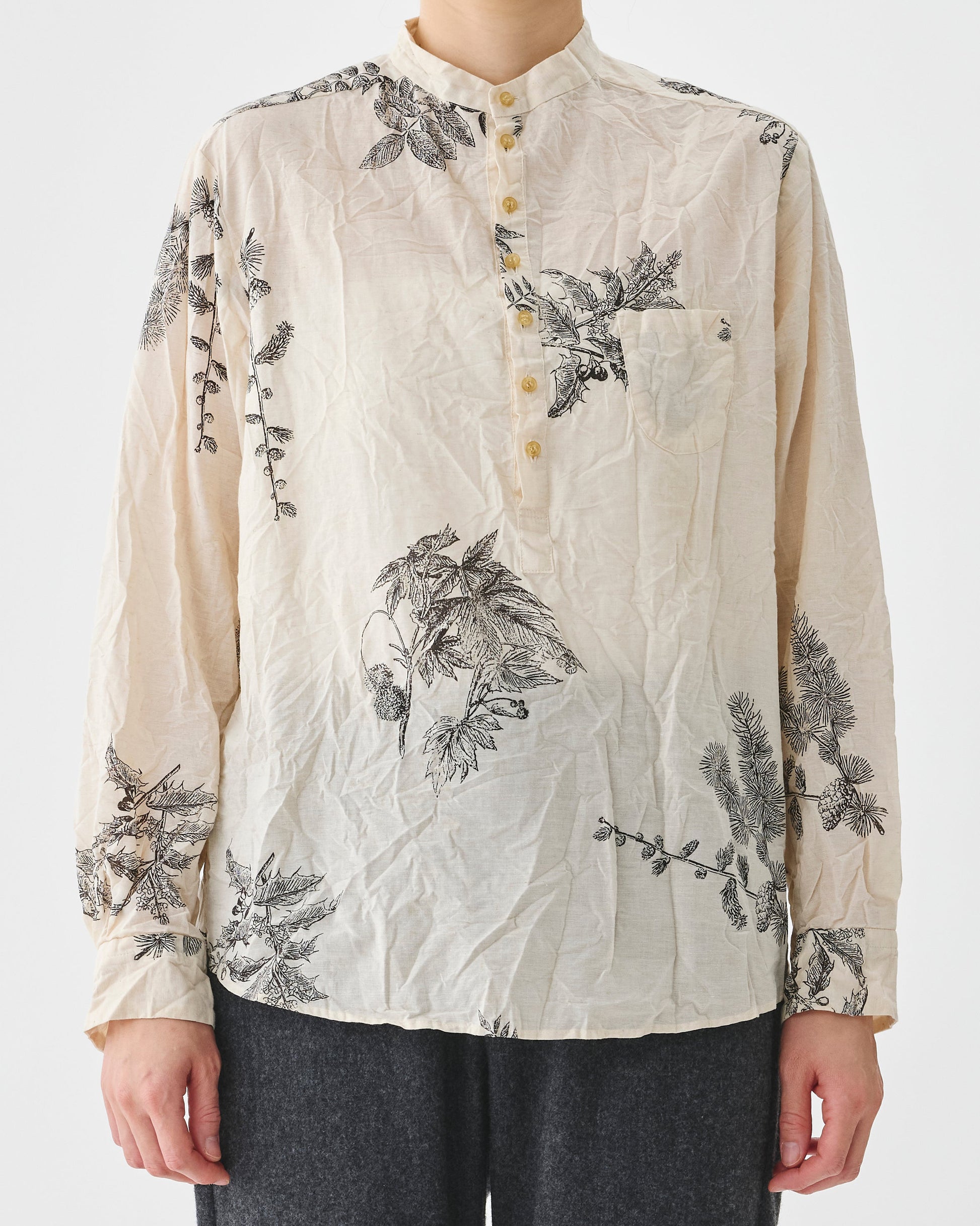 Pas de Calais Freinds of the Forest Print Blouse Natural-Pas De Calais-Thistle Hill