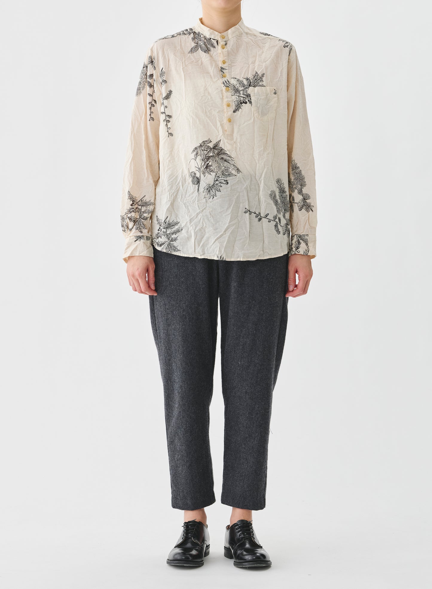 Pas de Calais Freinds of the Forest Print Blouse Natural-Pas De Calais-Thistle Hill