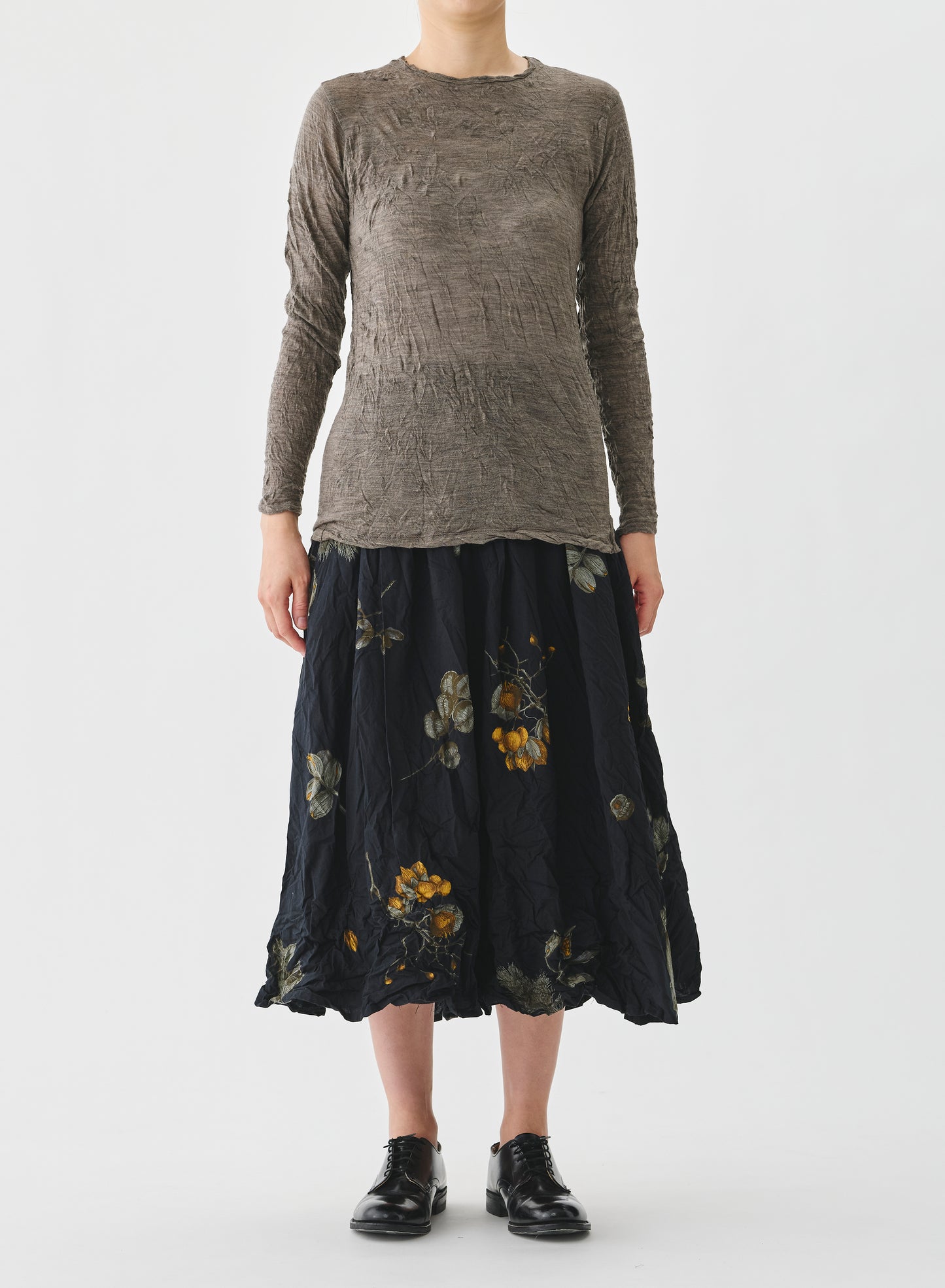 Pas de Calais Secret Forest Print Skirt Black-Pas De Calais-Thistle Hill