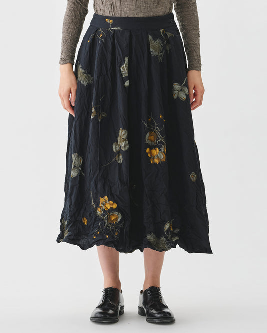 Pas de Calais Secret Forest Print Skirt Black-Pas De Calais-Thistle Hill