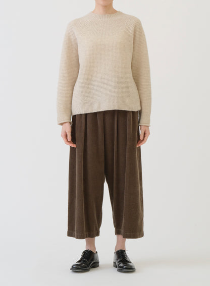 Pas de Calais Cashmere Blend Lambs Wool Pullover Ivory-Pas De Calais-Thistle Hill