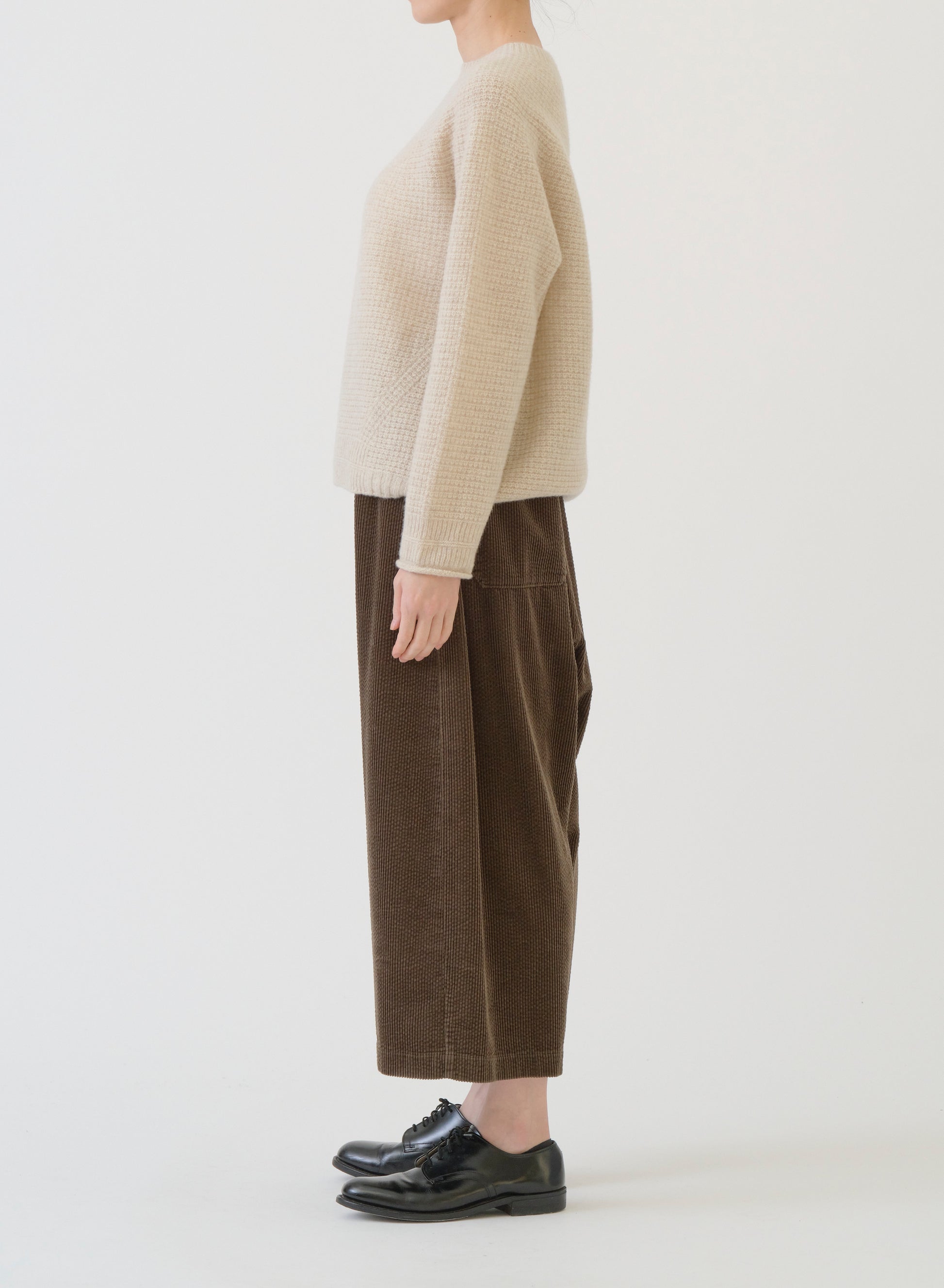 Pas de Calais Cashmere Blend Lambs Wool Pullover Ivory-Pas De Calais-Thistle Hill