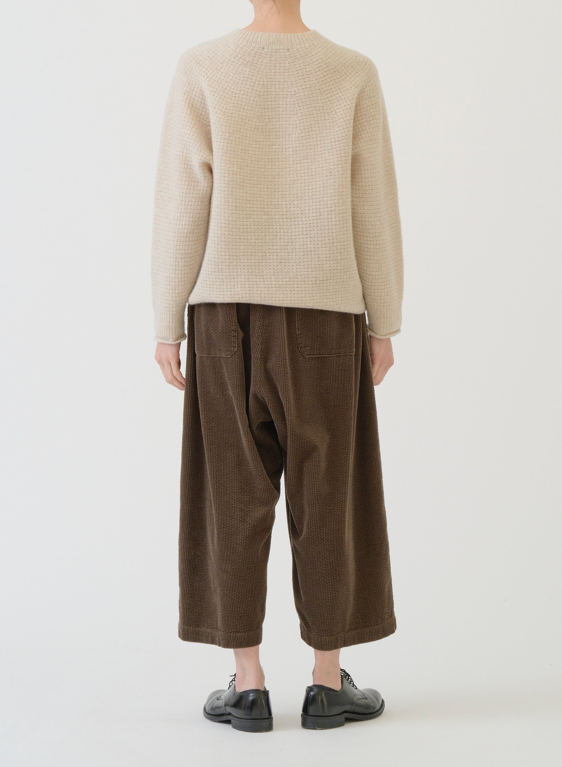 Pas de Calais Cashmere Blend Lambs Wool Pullover Ivory-Pas De Calais-Thistle Hill