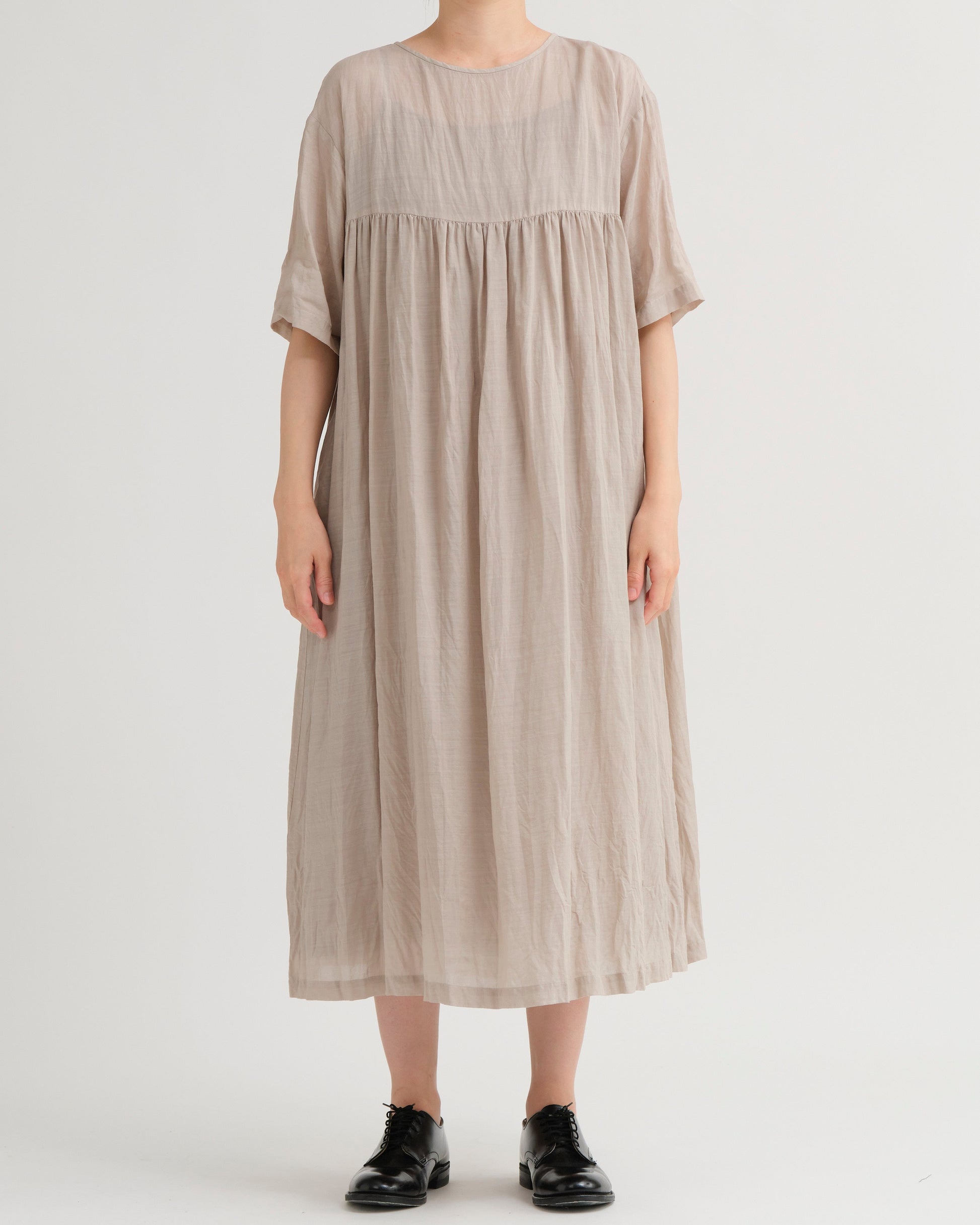 Pas De Calais Tencel Ramie Botanical Dye Dress Sand-Pas De Calais-Thistle Hill