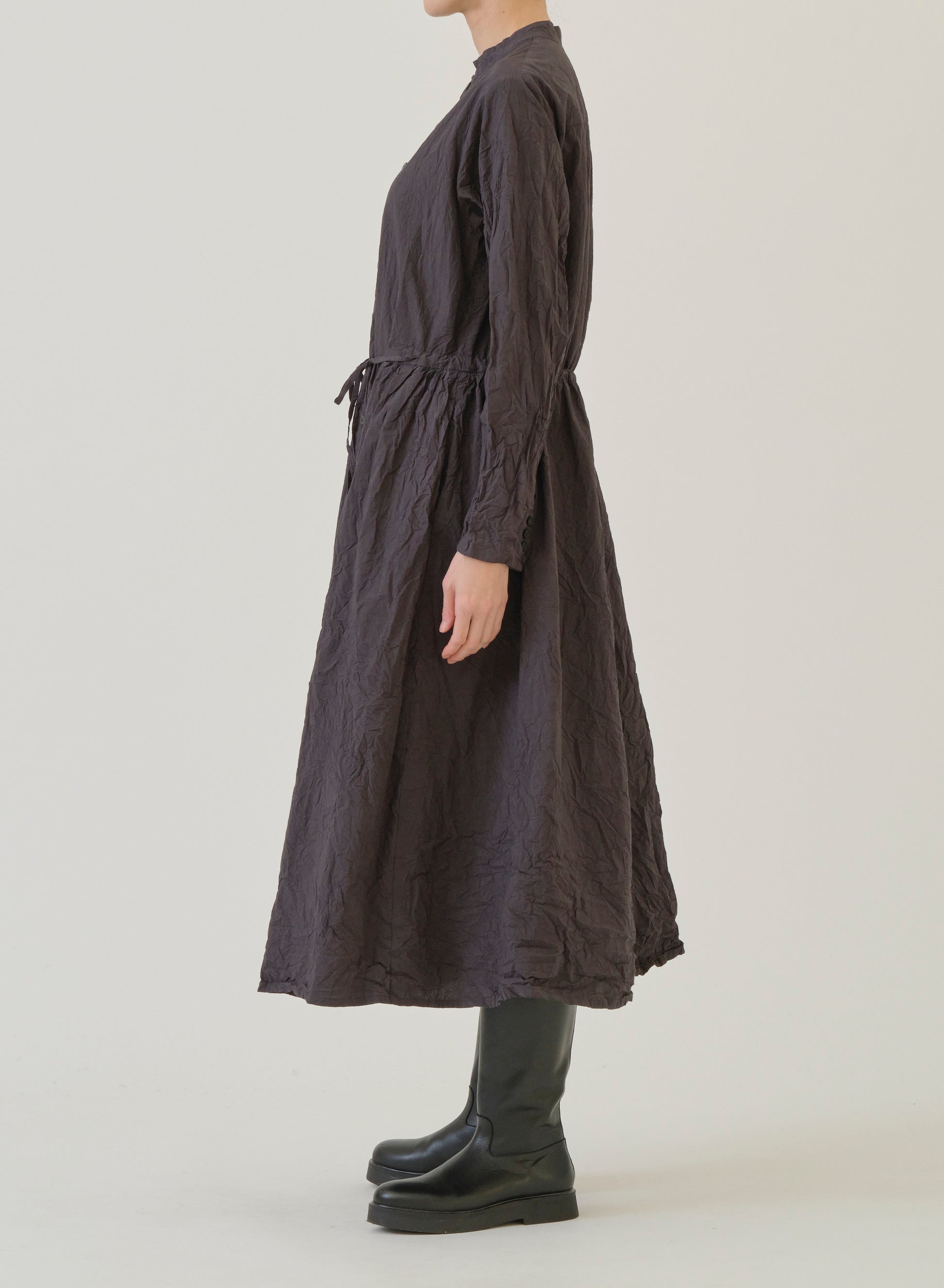 Pas de Calais Cotton Typewriter Dress Charcoal-Pas De Calais-Thistle Hill