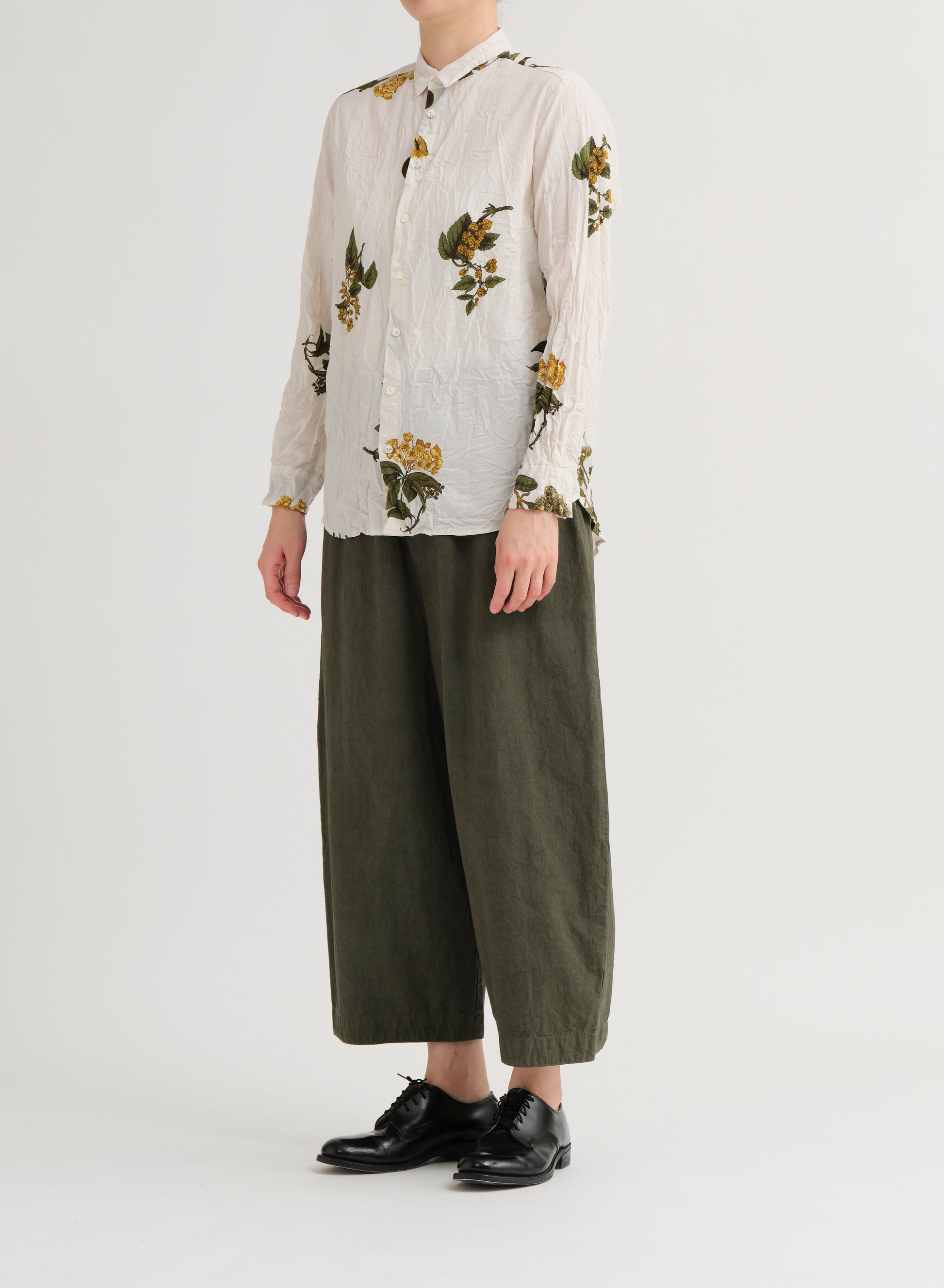 Pas De Calais Summer Botanical Print Blouse Ivory-Pas De Calais-Thistle Hill