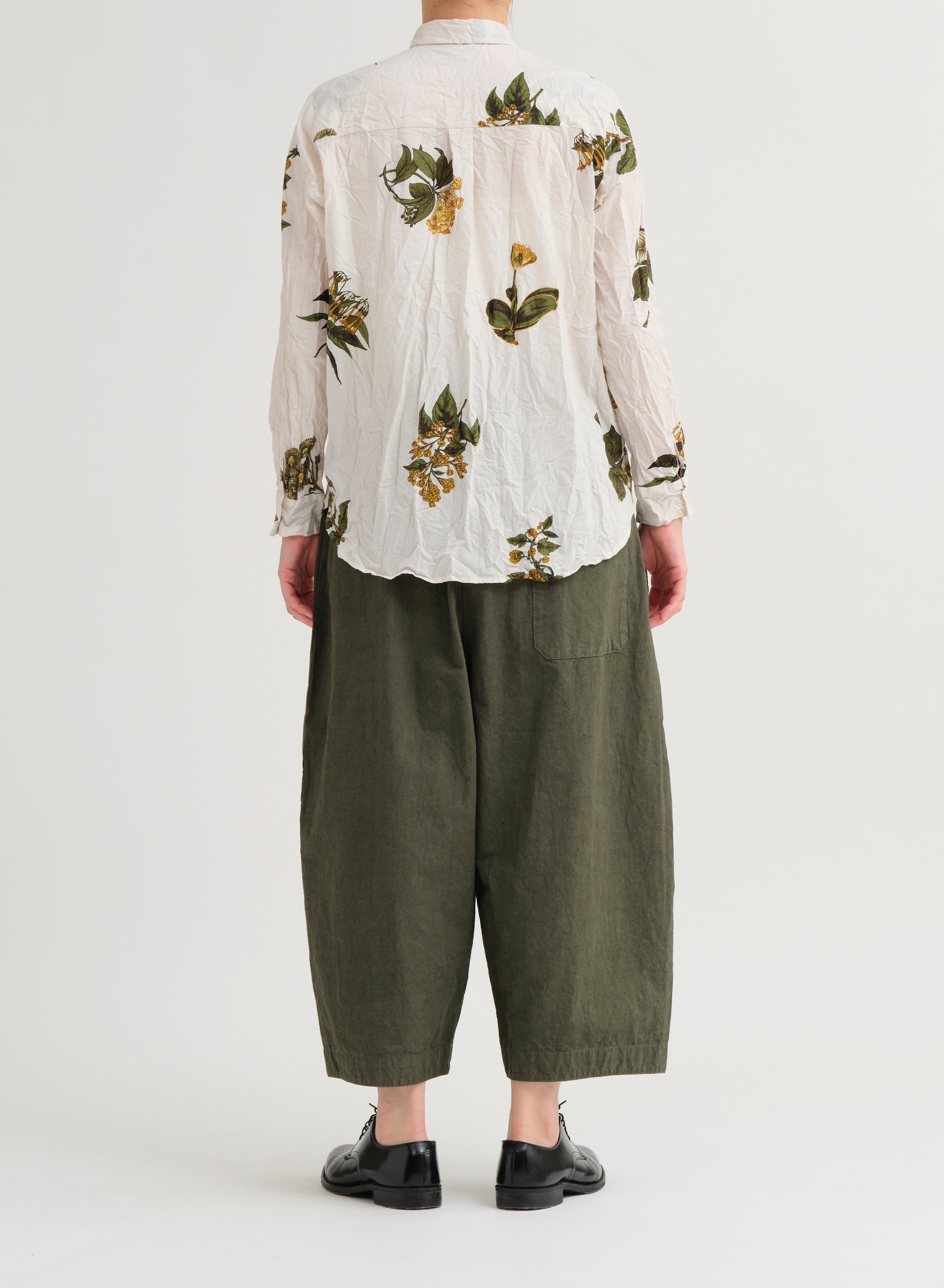 Pas De Calais Summer Botanical Print Blouse Ivory-Pas De Calais-Thistle Hill