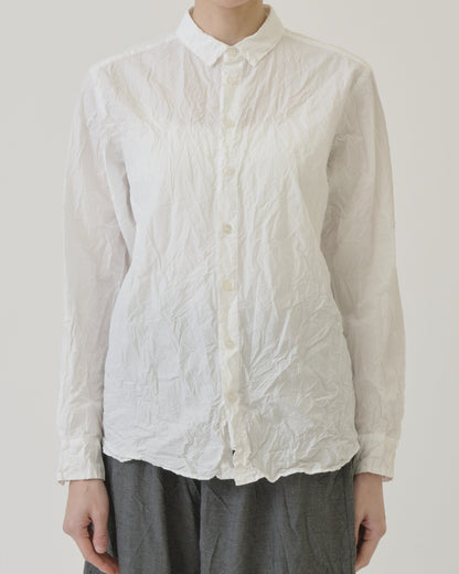 Pas de Calais Cotton Typewriter Blouse White-Pas De Calais-Thistle Hill