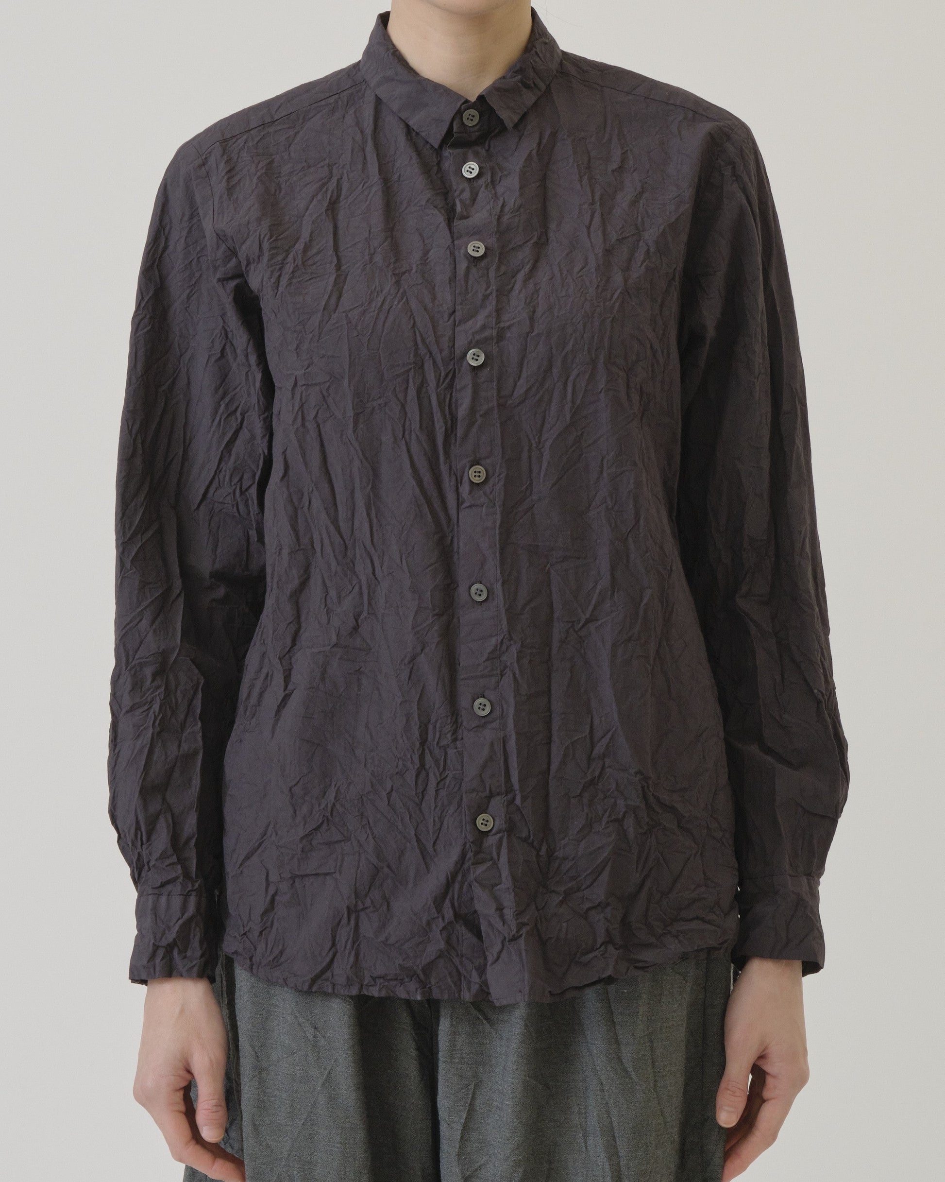 Pas de Calais Cotton Typewriter Blouse Charcoal-Pas De Calais-Thistle Hill