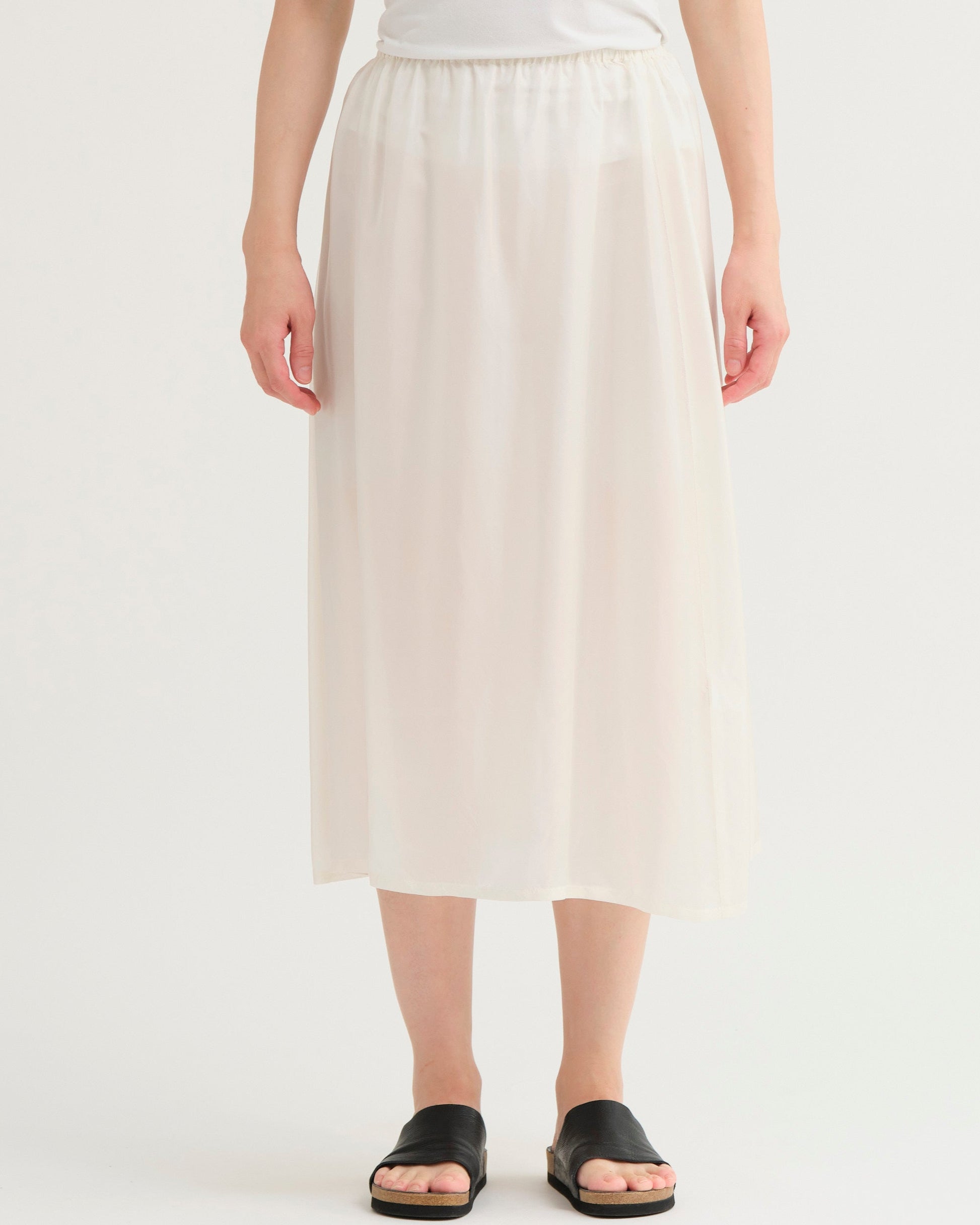 Pas De Calais Bemberg Taffeta Slip Under Skirt Ivory-Pas De Calais-Thistle Hill