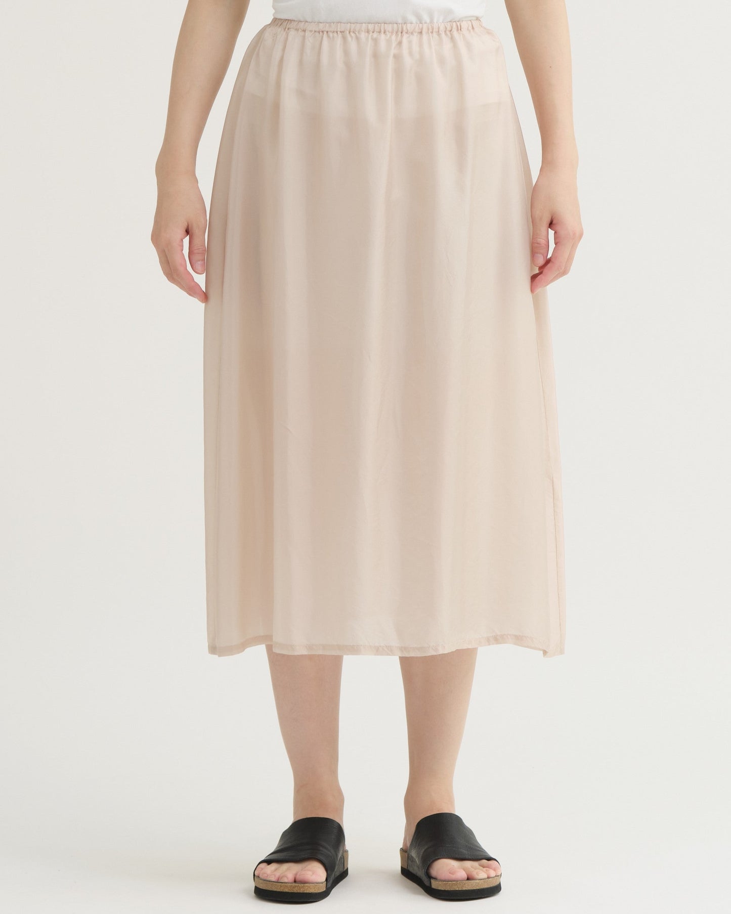 Pas De Calais Bemberg Taffeta Slip Under Skirt Pink-Pas De Calais-Thistle Hill