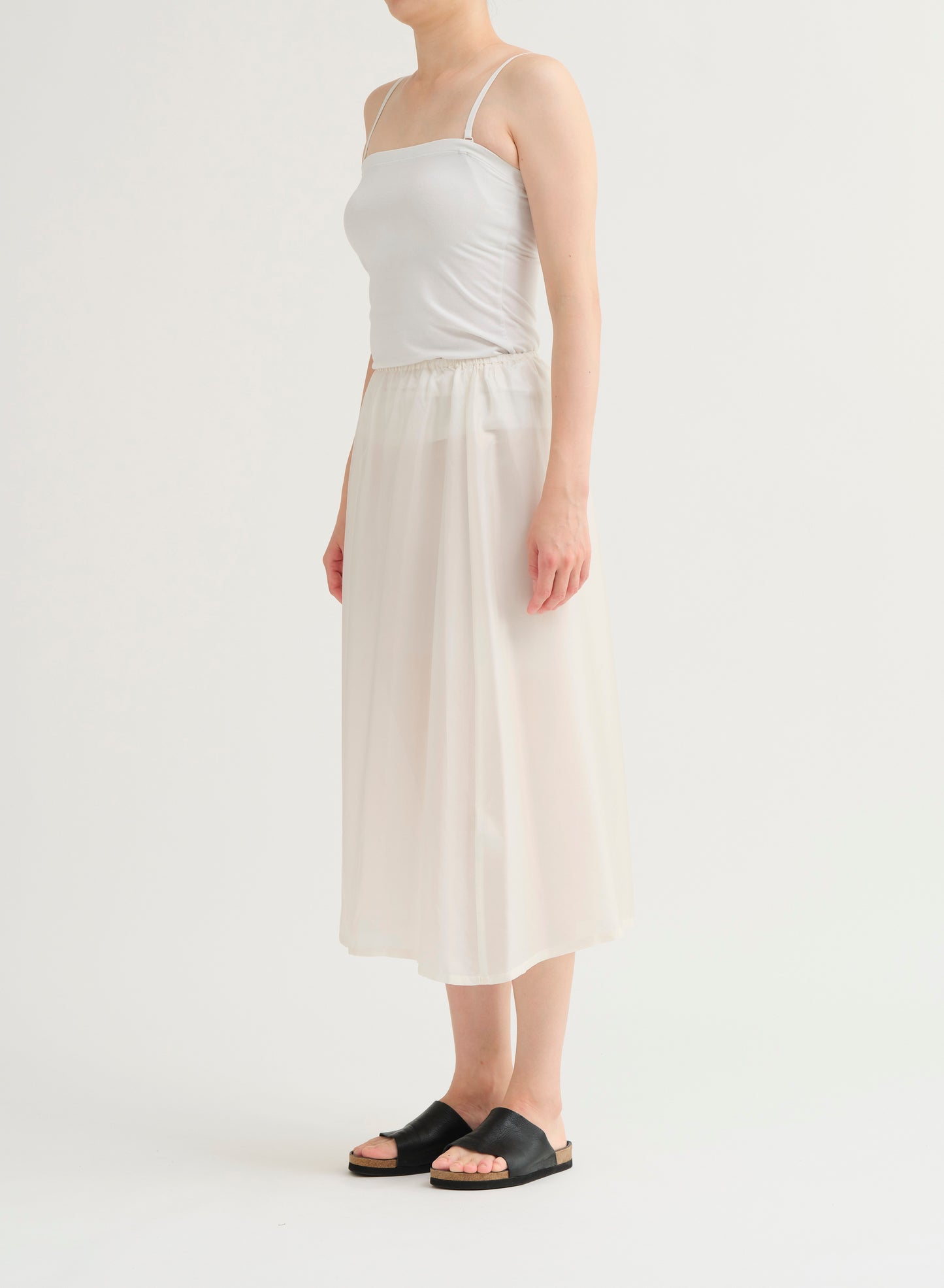 Pas De Calais Bemberg Taffeta Slip Under Skirt Ivory-Pas De Calais-Thistle Hill