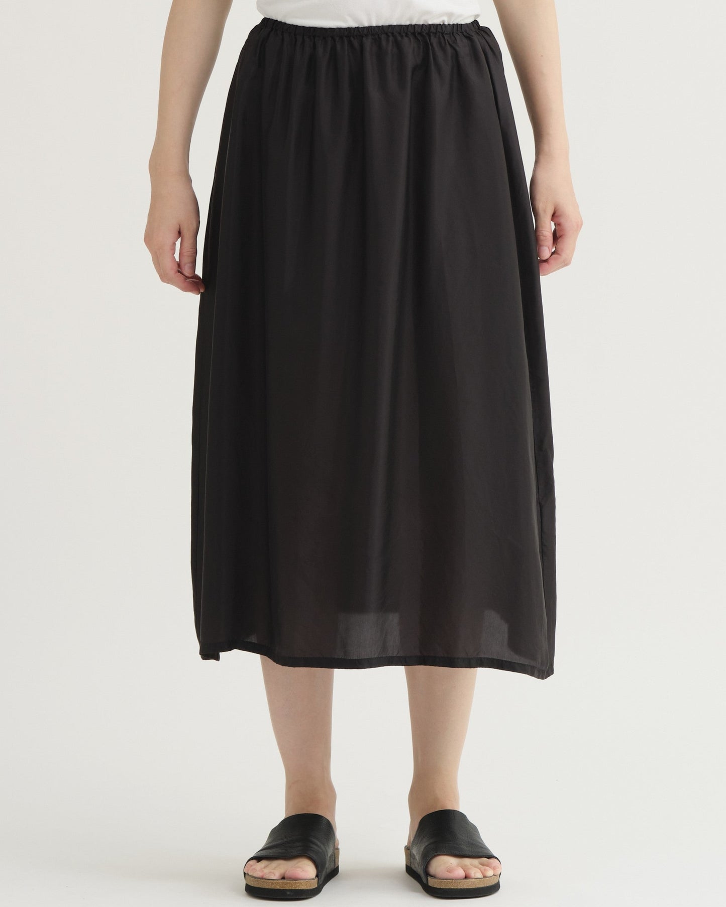 Pas De Calais Bemberg Taffeta Slip Under Skirt Black-Pas De Calais-Thistle Hill