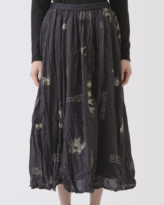 Pas de Calais Animal Concert Print Skirt Black-Pas De Calais-Thistle Hill