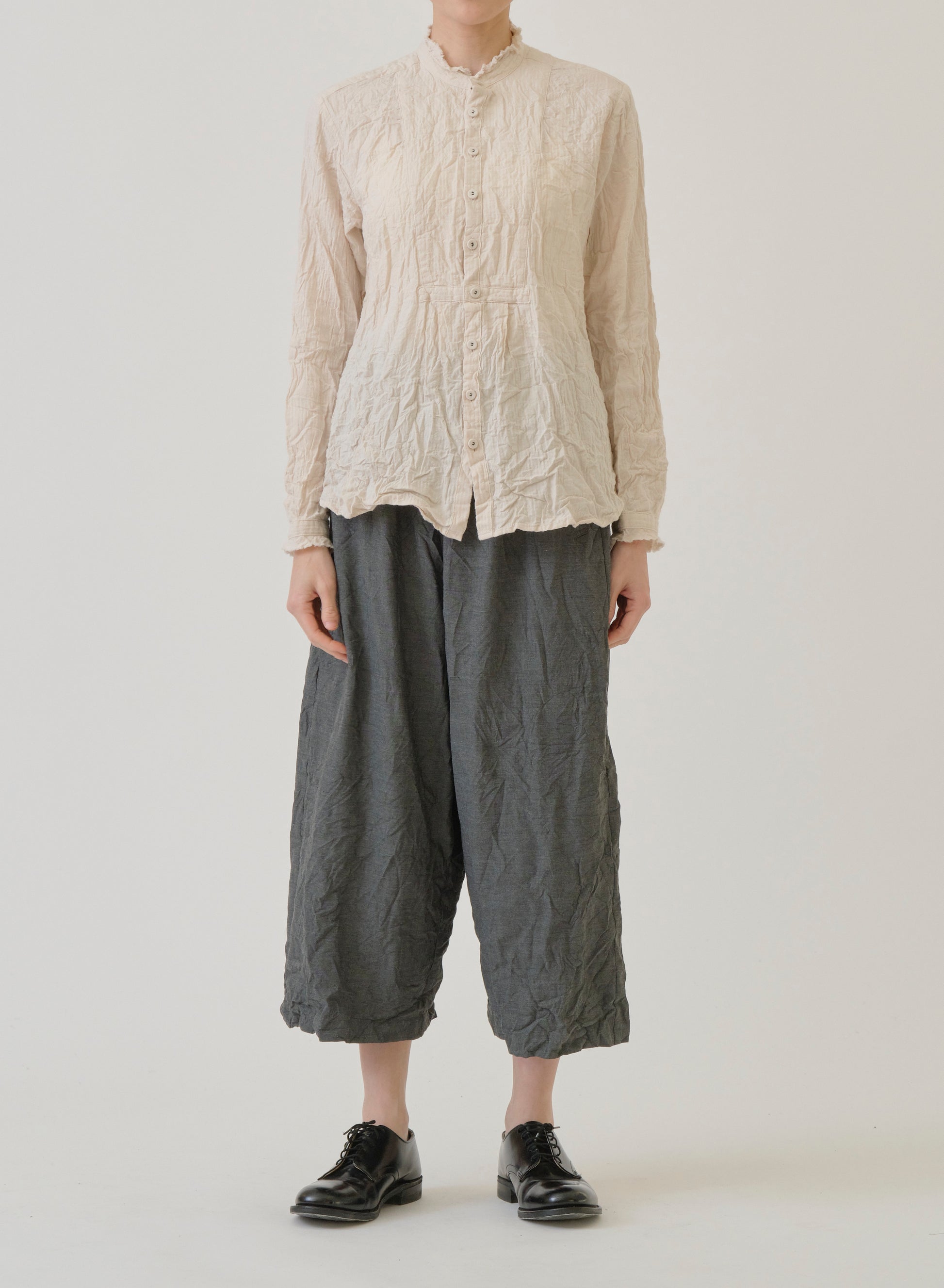 Pas de Calais Stretch Sarouel Pants Grey-Pas De Calais-Thistle Hill