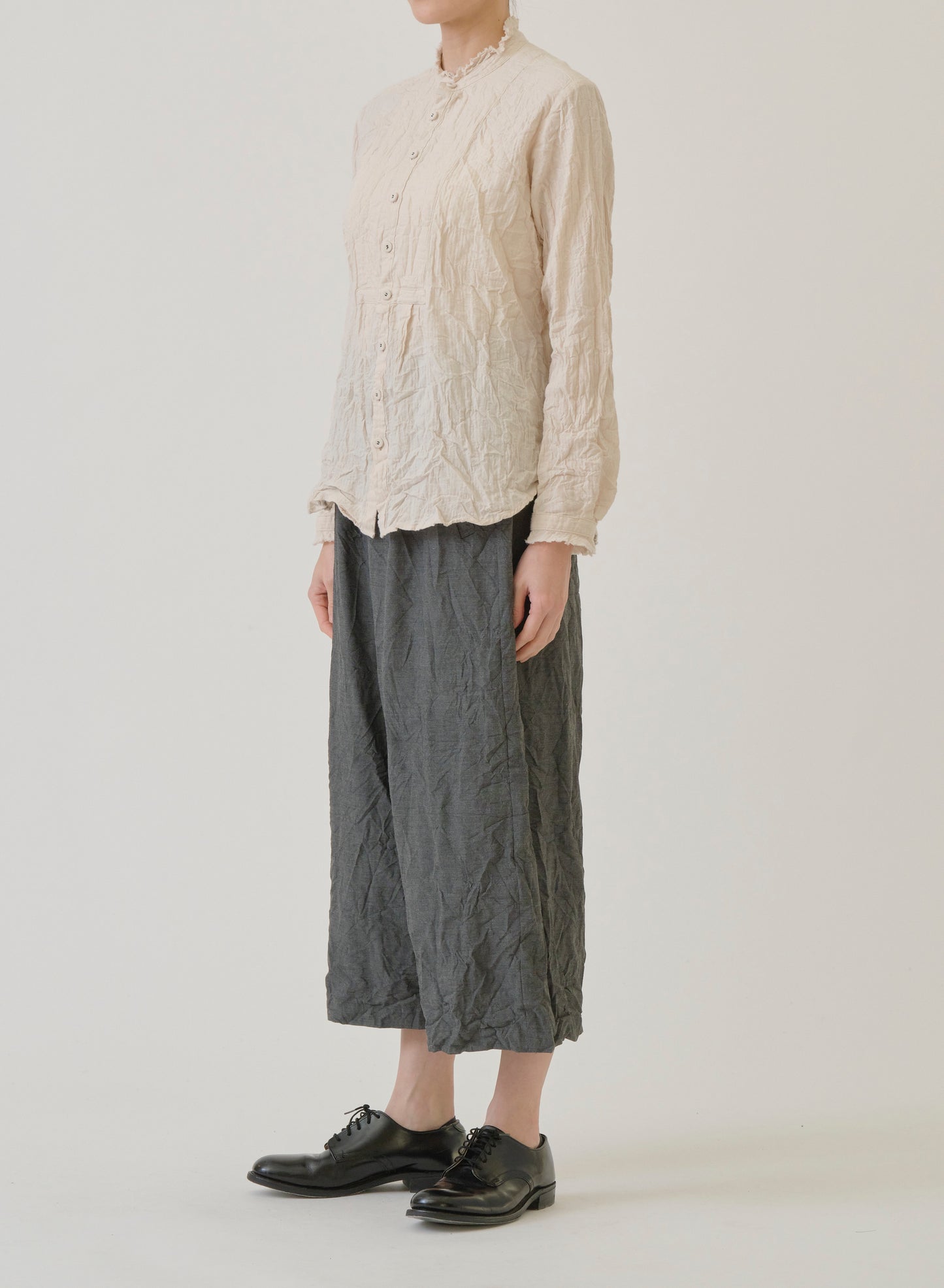Pas de Calais Stretch Sarouel Pants Grey-Pas De Calais-Thistle Hill