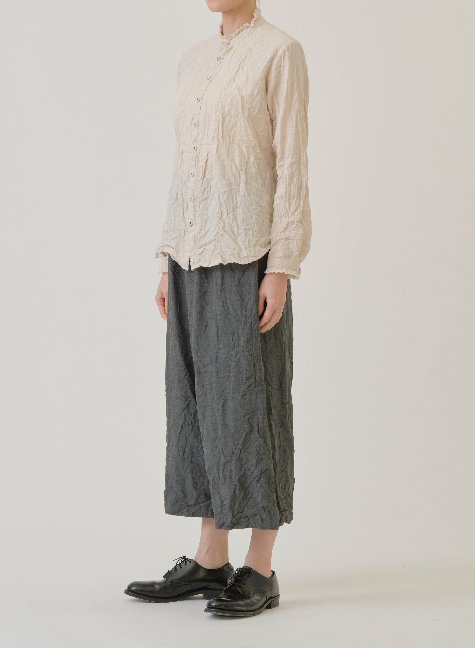 Pas de Calais Stretch Sarouel Pants Grey-Pas De Calais-Thistle Hill