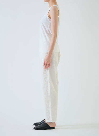 Pas de Calais Soft Cotton Jersey Tank Top White-Pas De Calais-Thistle Hill