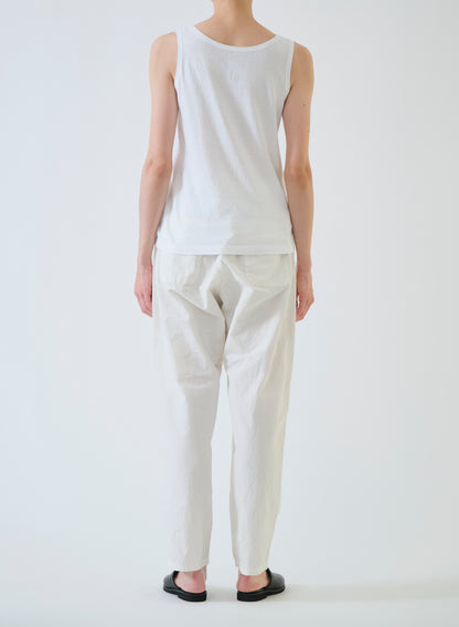 Pas de Calais Soft Cotton Jersey Tank Top White-Pas De Calais-Thistle Hill