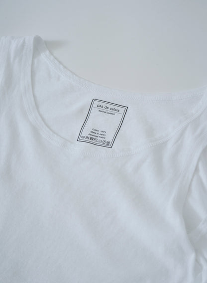 Pas de Calais Soft Cotton Jersey Tank Top White-Pas De Calais-Thistle Hill