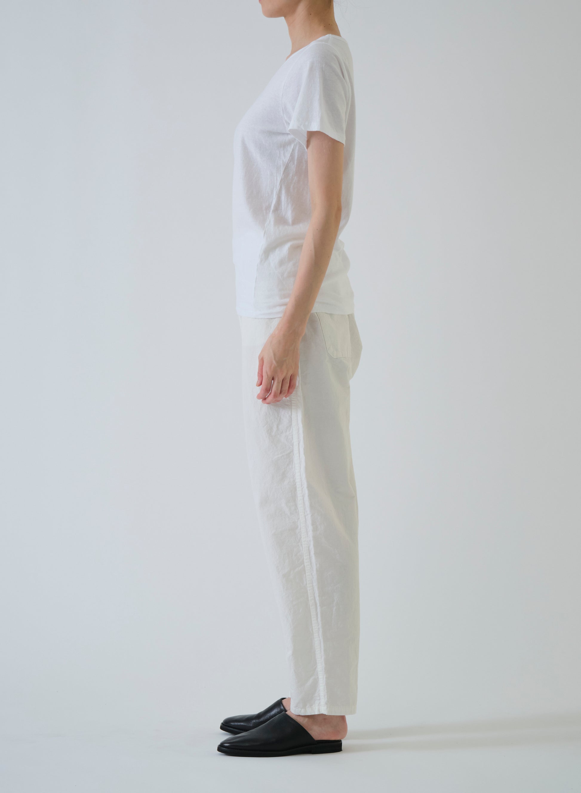 Pas de Calais Soft Cotton Jersey Short Sleeve T-Shirt White-Pas De Calais-Thistle Hill