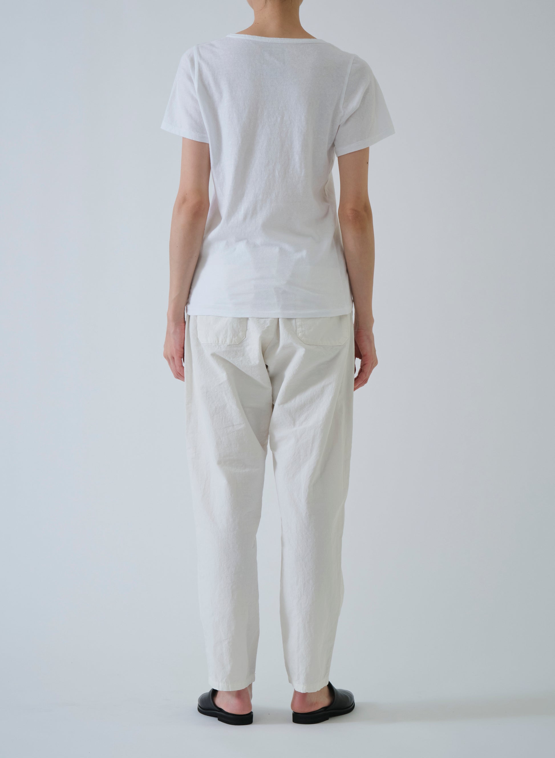 Pas de Calais Soft Cotton Jersey Short Sleeve T-Shirt White-Pas De Calais-Thistle Hill