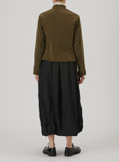 Pas De Calais Brushed Cotton Tailored Jacket Khaki-Pas De Calais-Thistle Hill