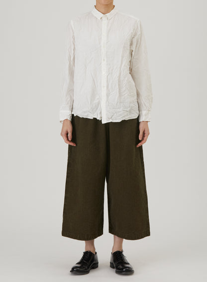 Pas De Calais Cotton Typewriter Standard Shirt White-Pas De Calais-Thistle Hill
