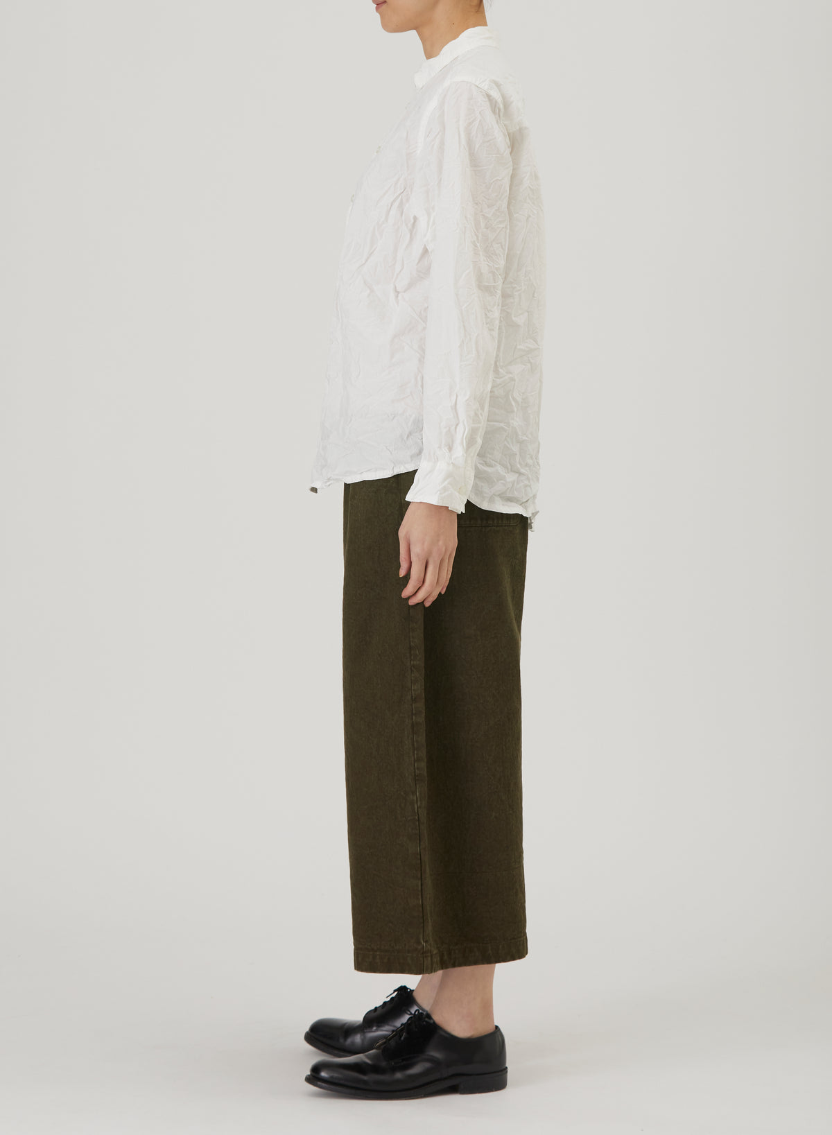 Pas De Calais Cotton Typewriter Standard Shirt White-Pas De Calais-Thistle Hill
