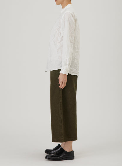 Pas De Calais Cotton Typewriter Standard Shirt White-Pas De Calais-Thistle Hill