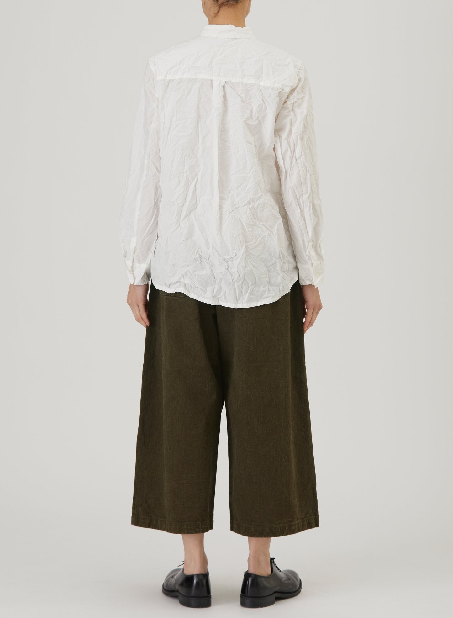 Pas De Calais Cotton Typewriter Standard Shirt White-Pas De Calais-Thistle Hill