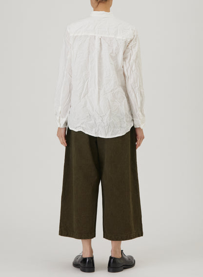 Pas De Calais Cotton Typewriter Standard Shirt White-Pas De Calais-Thistle Hill