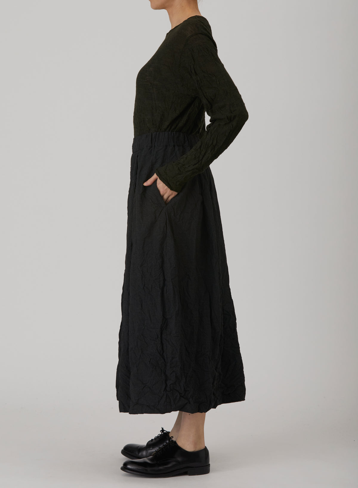 Pas De Calais Pinhead Skirt Charcoal-Pas De Calais-Thistle Hill