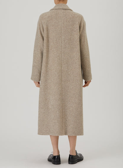 Pas De Calais Relax Cashmere Oversized Long Coat Beige-Pas De Calais-Thistle Hill