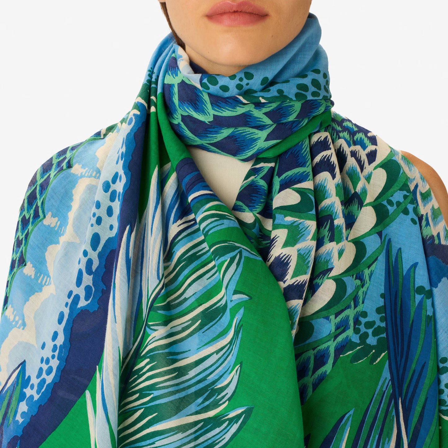 Inoui Editions Scarf 100 Croco Green-Inoui Editions-Thistle Hill