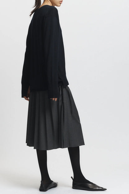 Saint Art Fabian Plated Skirt Dark Grey-Saint Art-Thistle Hill