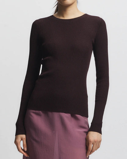 Saint Art Atlas Rib Crewneck Sweater Burgundy-Saint Art-Thistle Hill