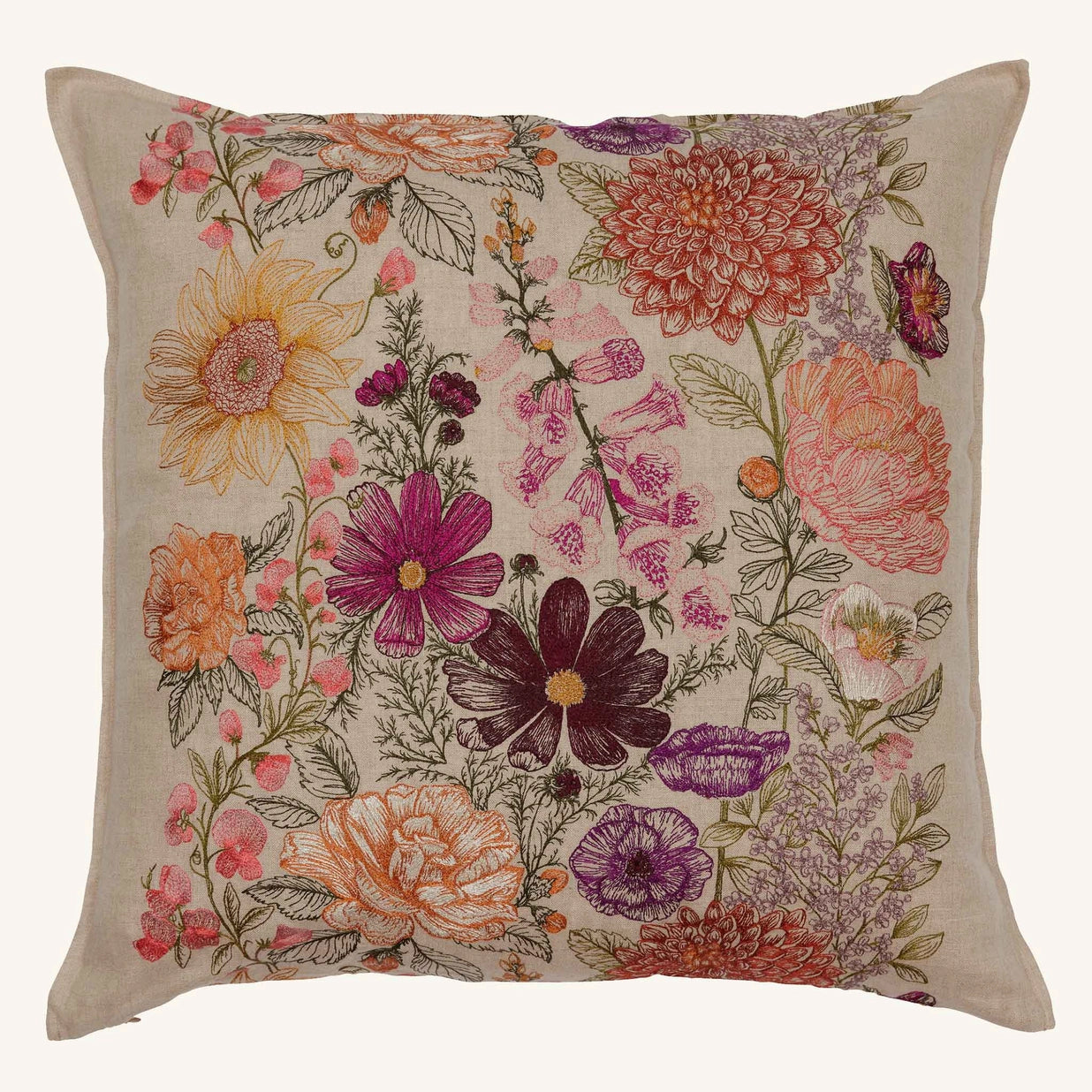 Coral & Tusk Paradise Garden Pillow-Coral & Tusk-Thistle Hill