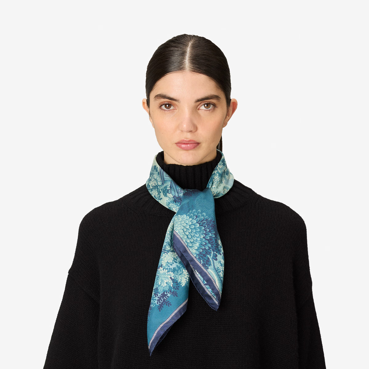 Inoui Editions Square 70 Come Duck Blue Scarf-Inoui Editions-Thistle Hill