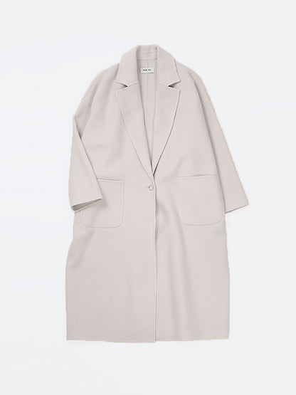 Evam Eva Tailored Coat Ecru-Evam Eva-Thistle Hill