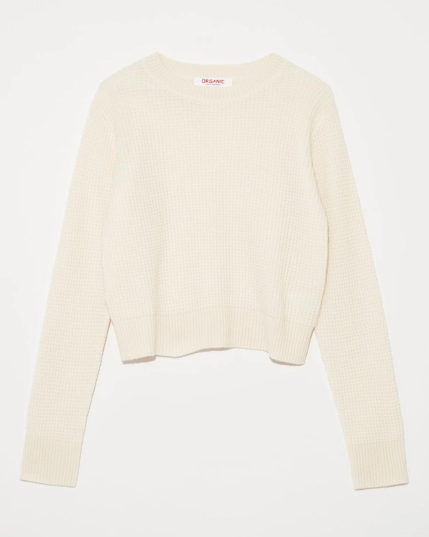 Organic by John Patrick Cora Cashmere Thermal Pullover Ivory