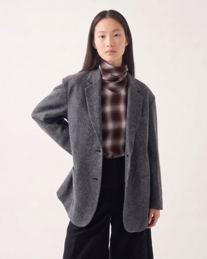Sayaka Davis Two Button Blazer Grey-Sayaka Davis-Thistle Hill